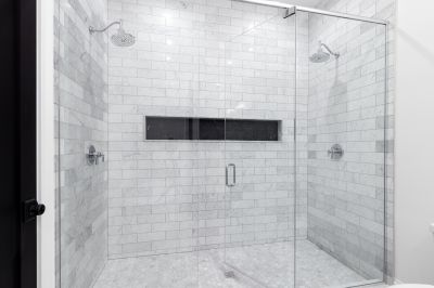 Luxury Shower with Multiple Showerheads